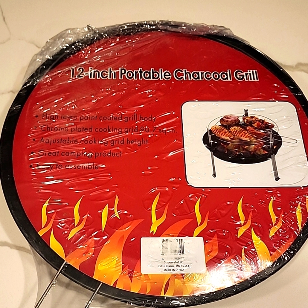 12" portable charcoal grill